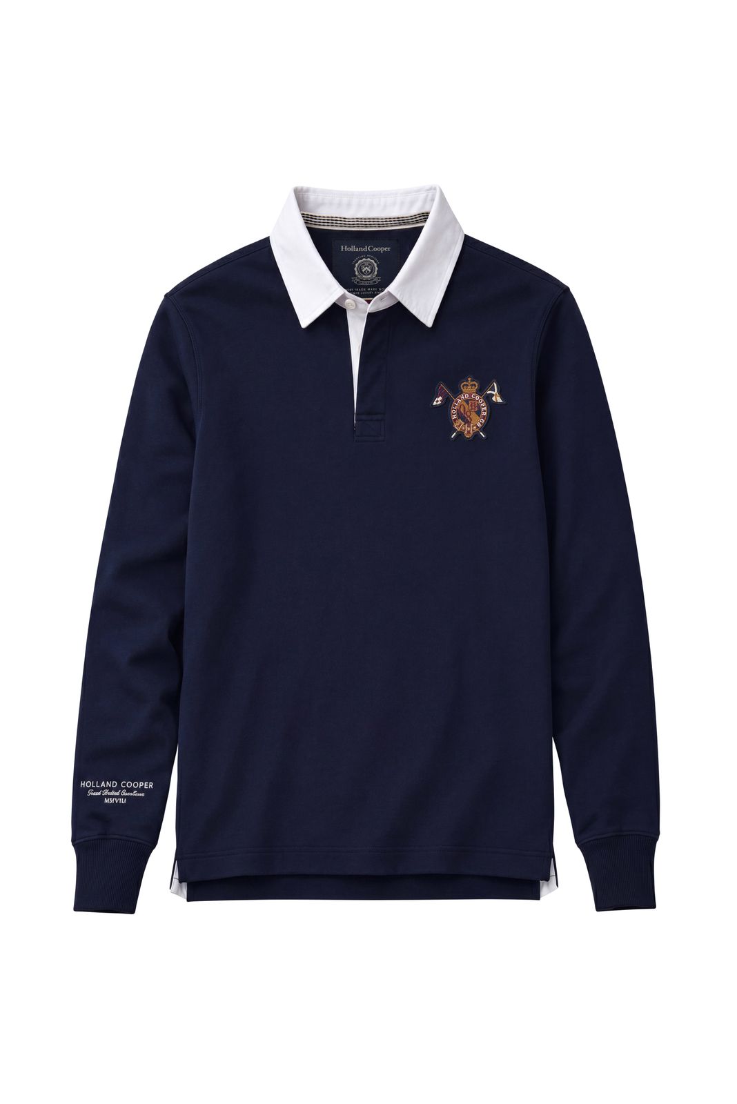 Men's Long Sleeve Rugby Shirt (ink Navy)
