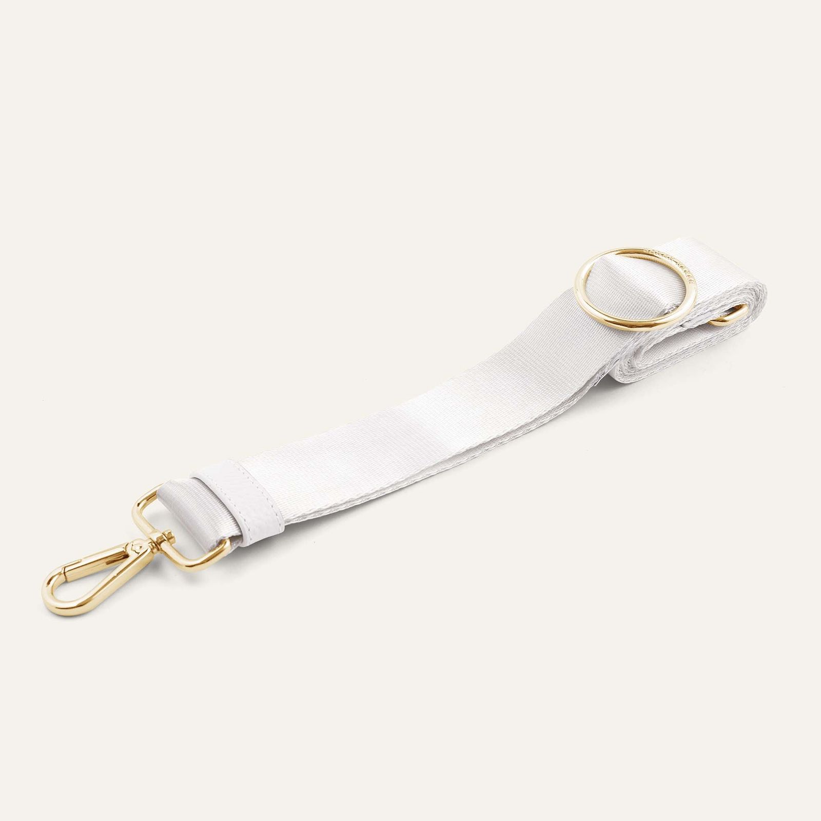 River Strap | White with Gold hardware