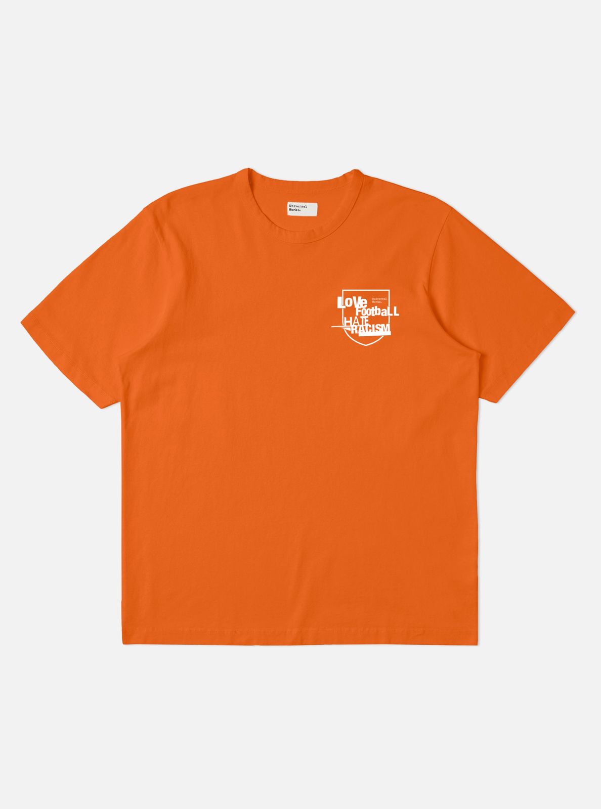 Orange Single Jersey Charity Football Tee