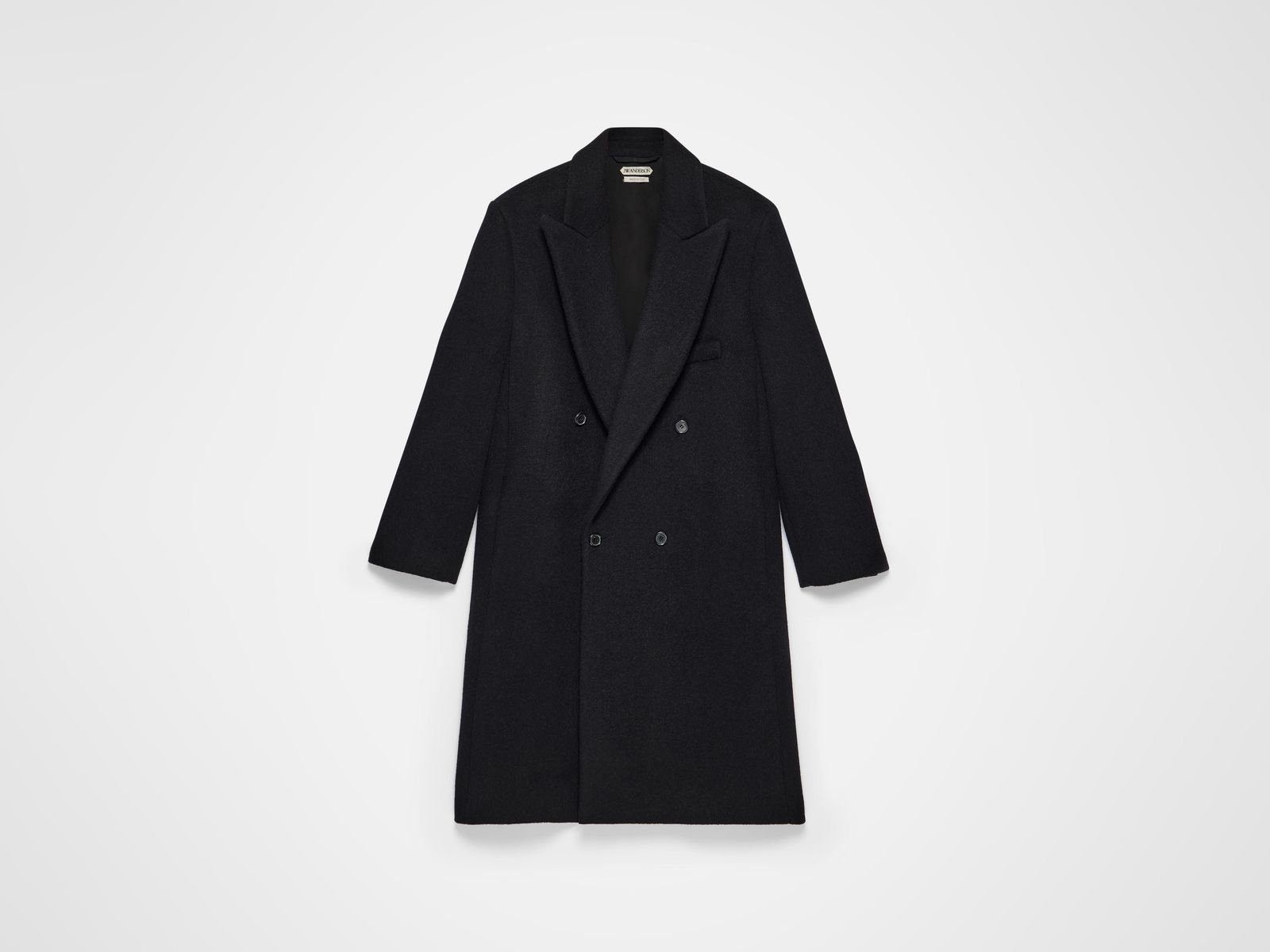 MENS DOUBLE BREASTED FORMAL COAT IN BLACK