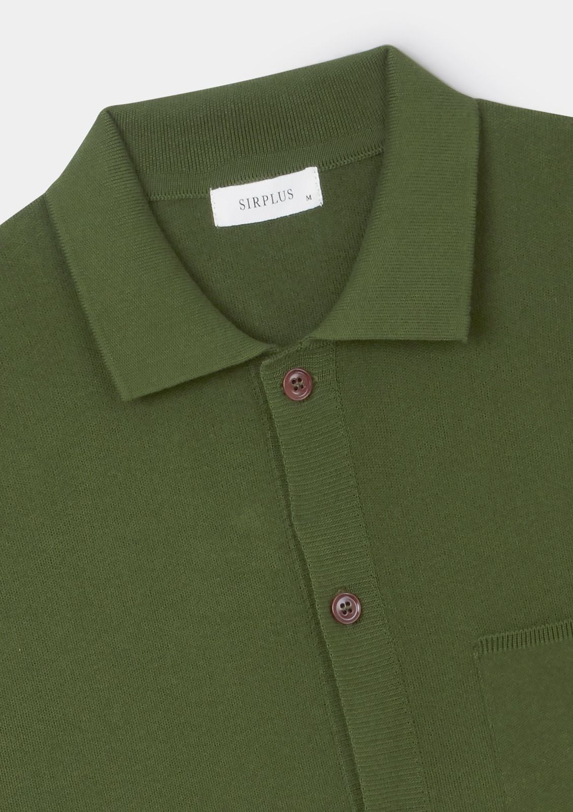 Cactus Green Cotton Knit Polo