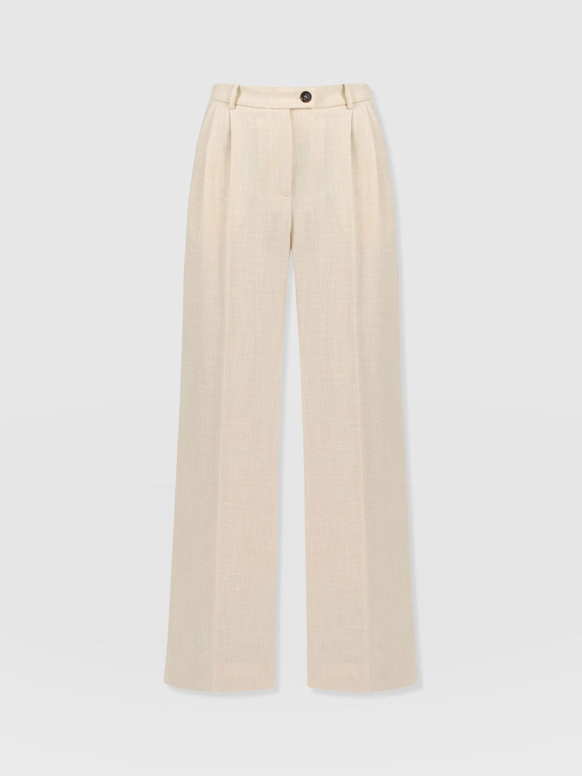 Argent Wide Leg Pant - Cream