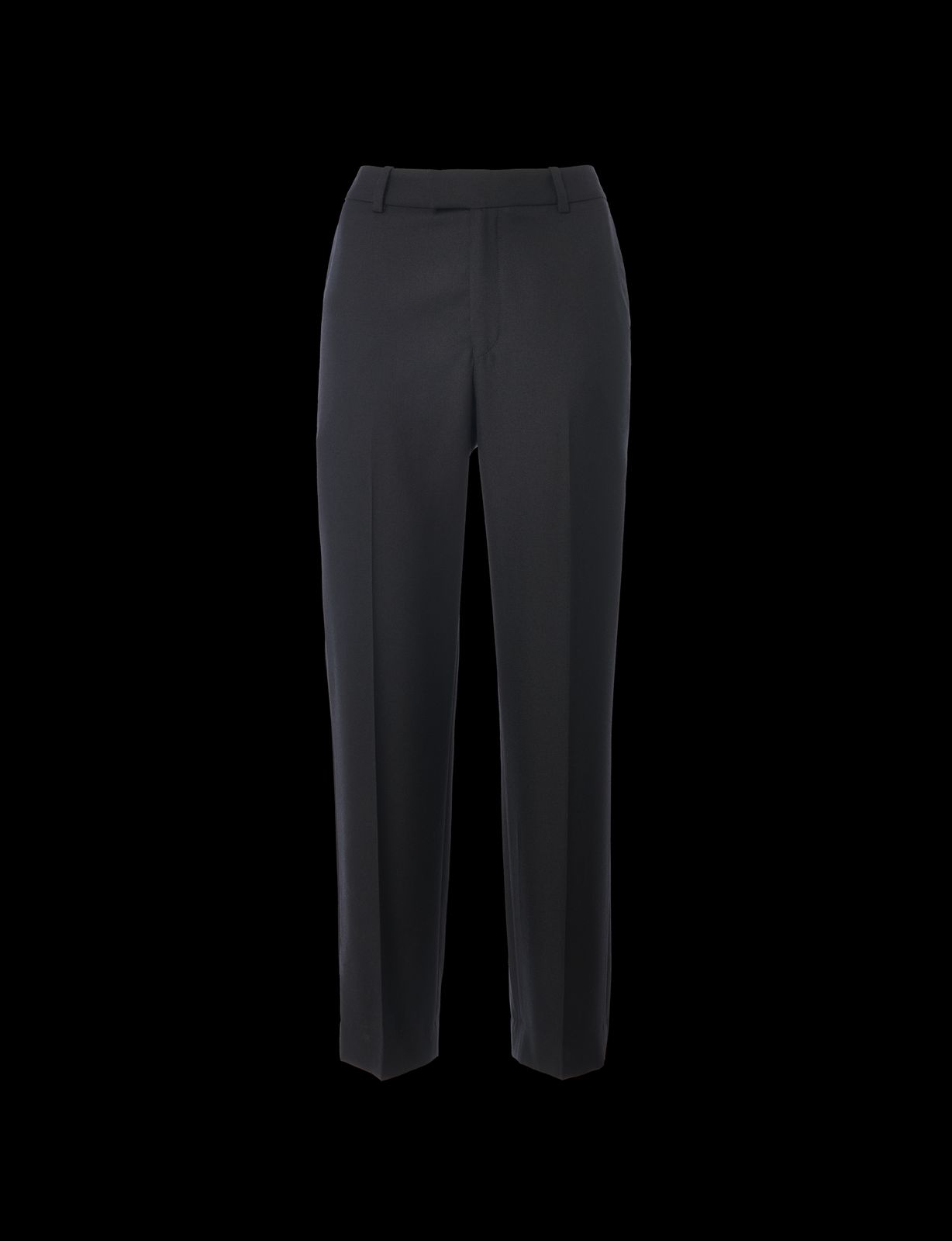 Regent Cigarette Trouser: Wool, Black