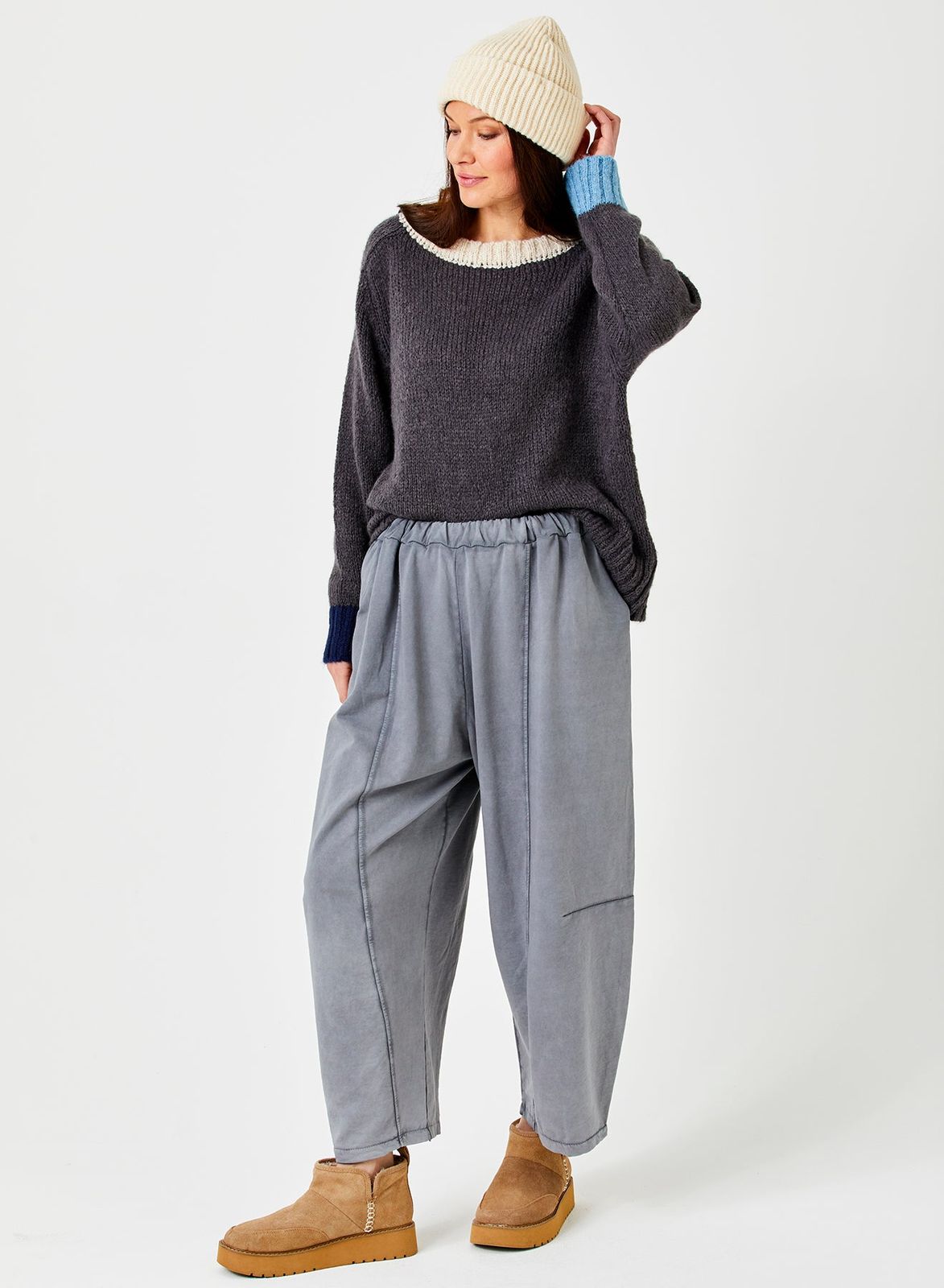 Yolanda Jersey Balloon Shape Joggers