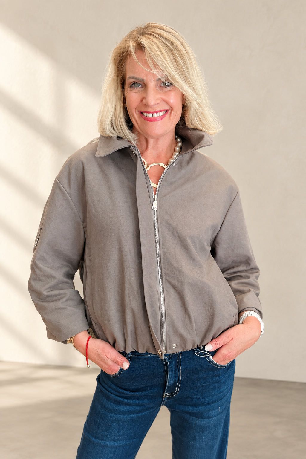 Canvas Bomber Jacket