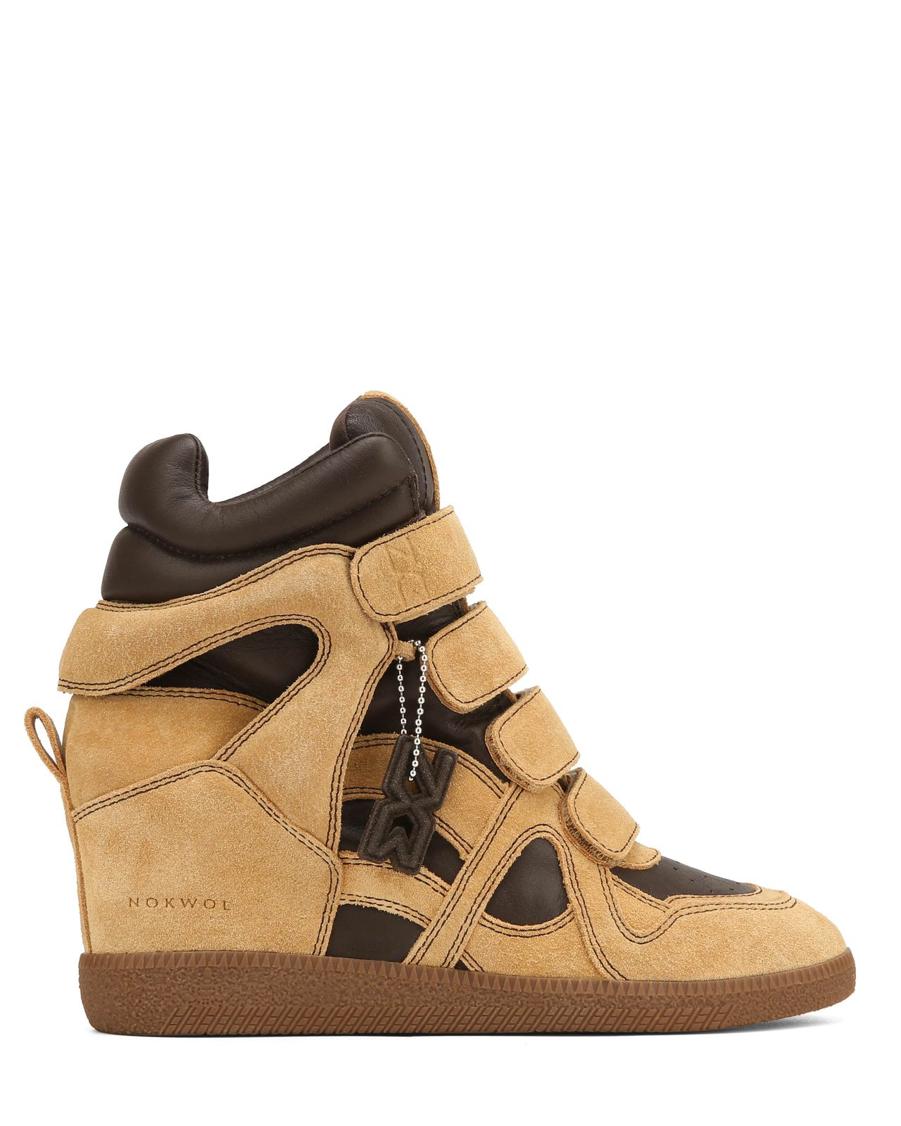 Eden Yellow Taupe/Brown Leather/Suede