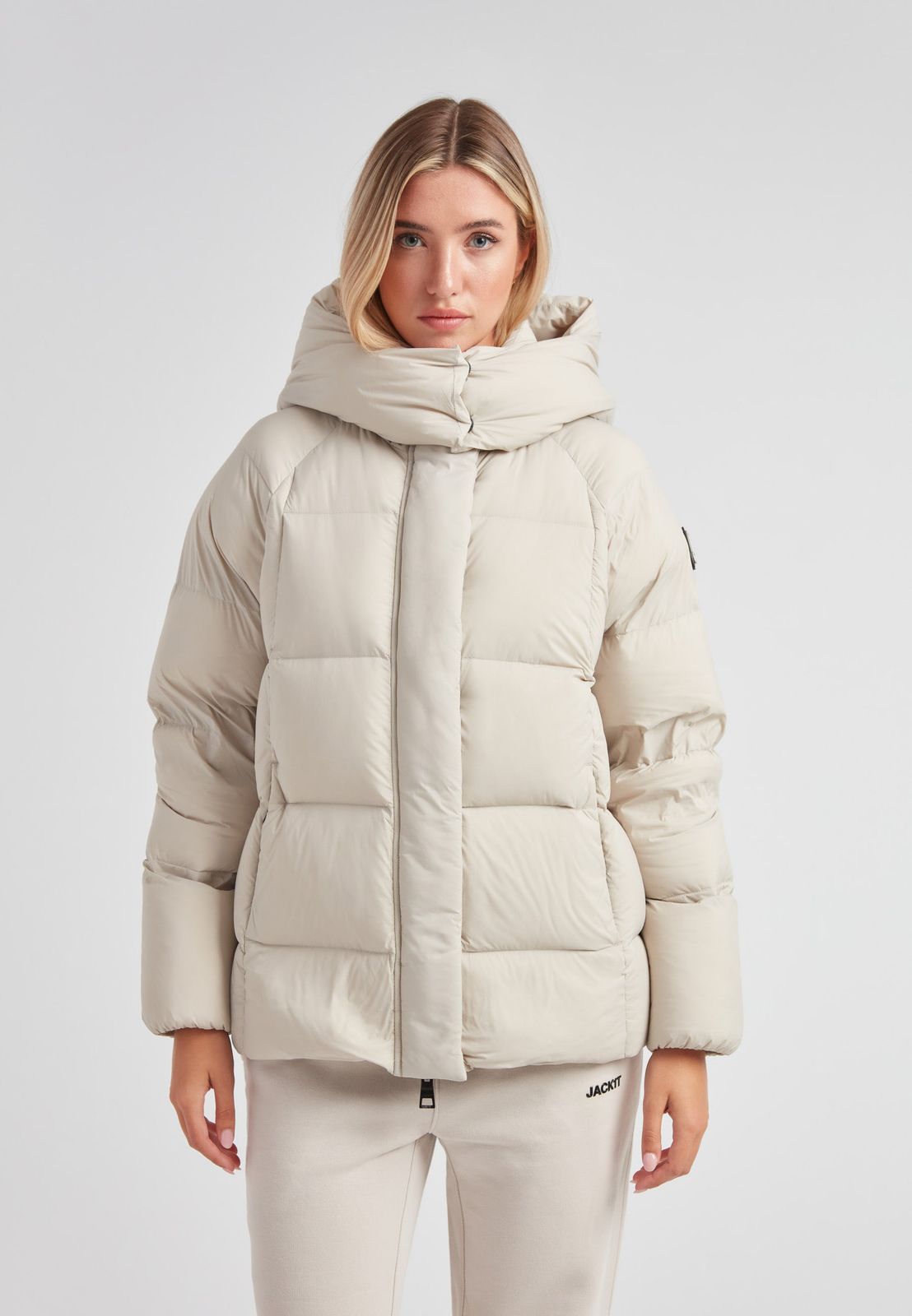 Cloud Prime Longline Down Puffer Jacket Stone
