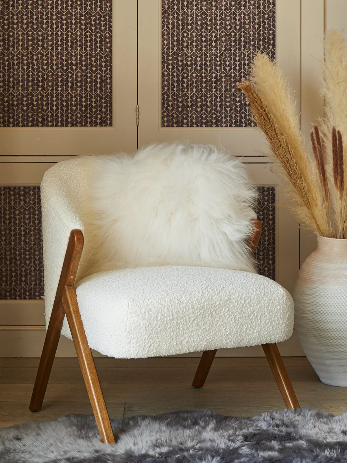 Icelandic Sheepskin Cushion - White