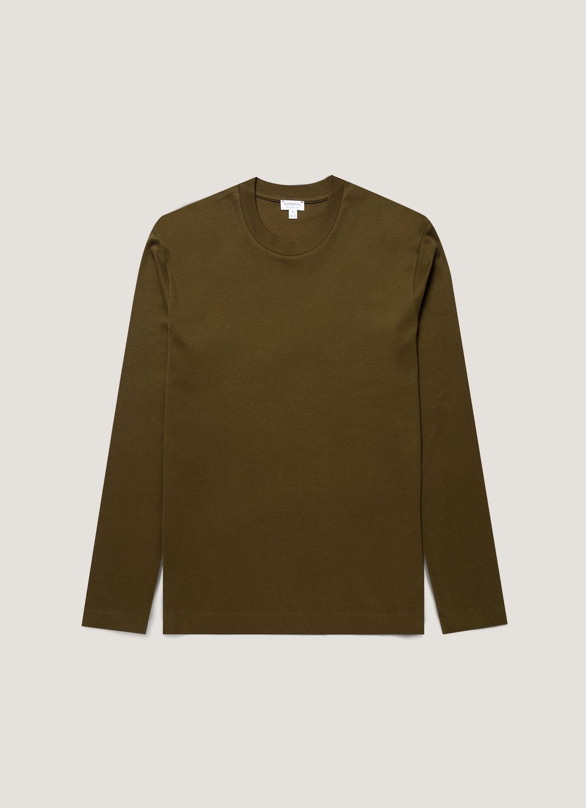 Men's Long Sleeve Heavyweight T-shirt in Loden Green