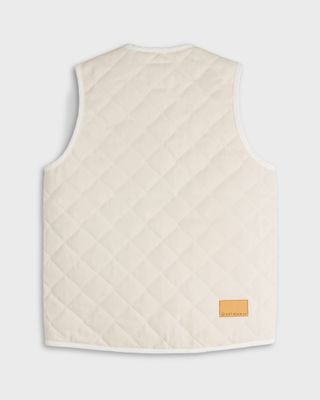 Hiut x Lavenham Men's Ecru Denim Gilet