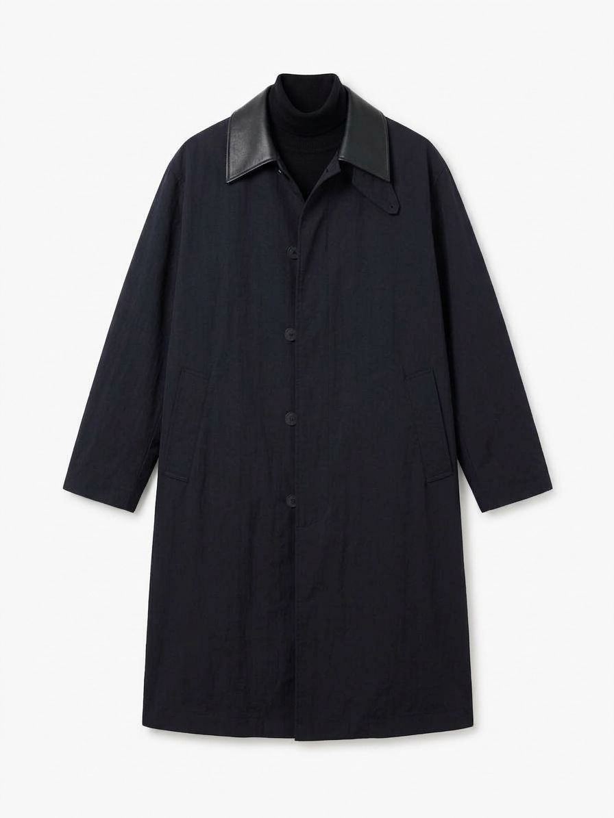 Revere Trench Coat In Darkest Navy