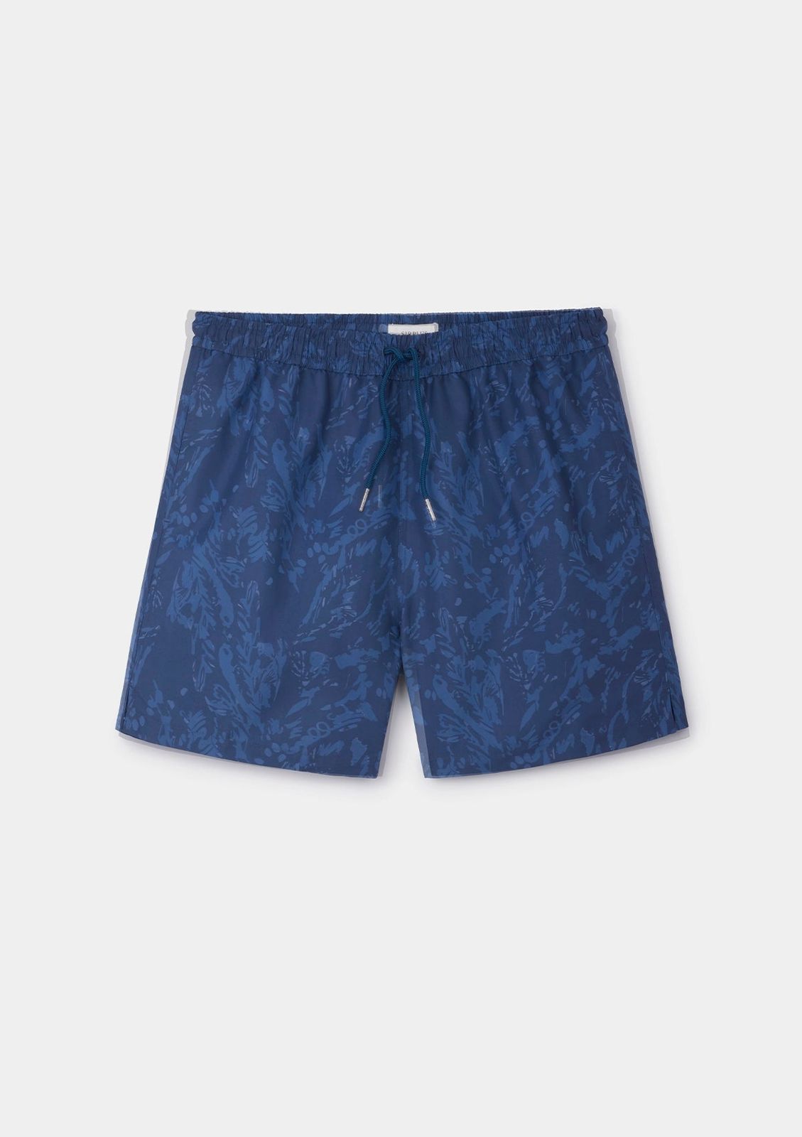Blue Expressionist Print Seaqual® Swim Shorts
