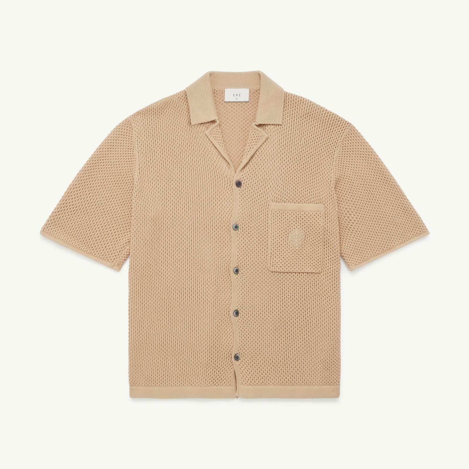 El Junco Cotton Heavy Gauge Knit Shirt - Buttermilk