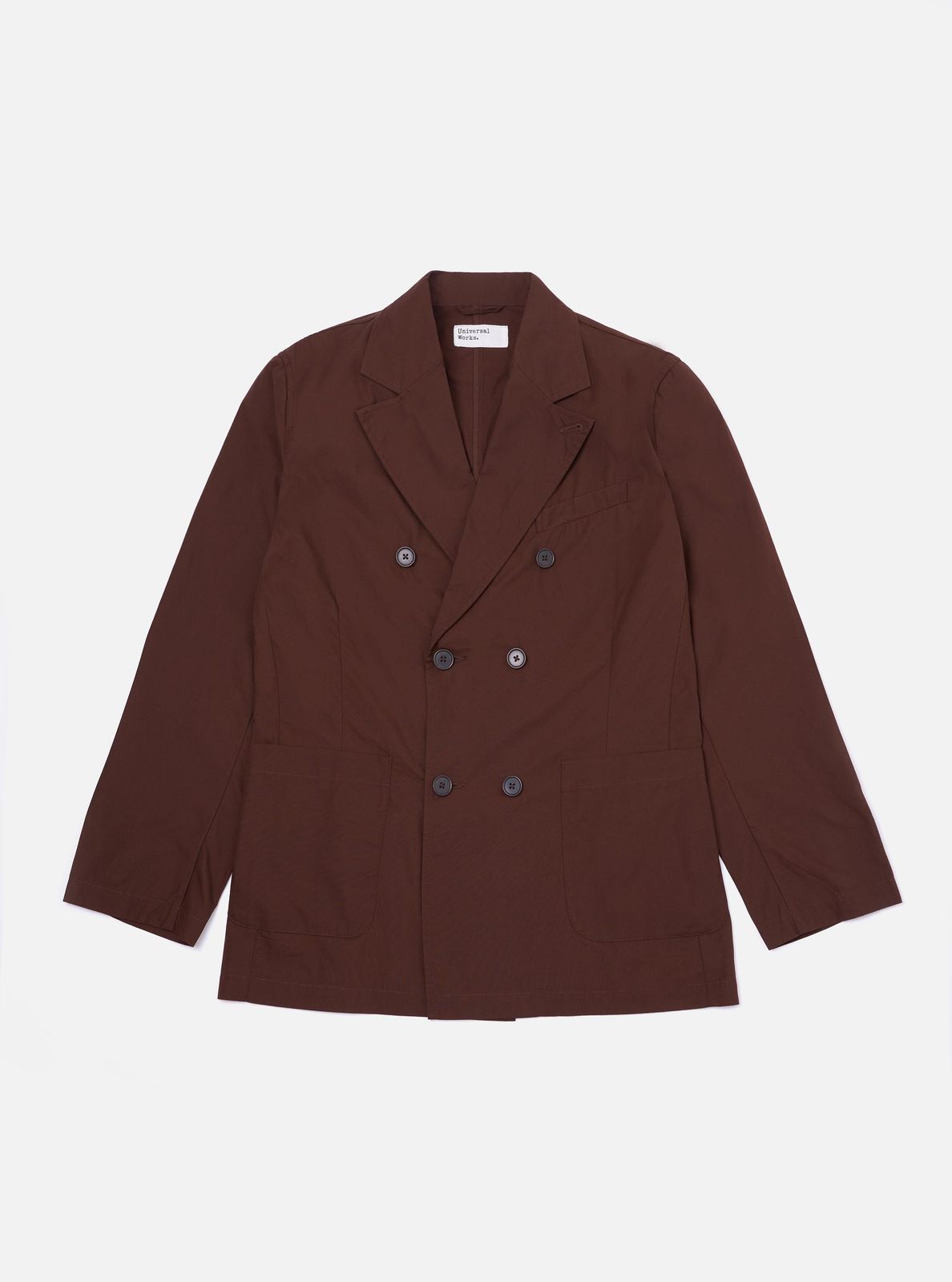 Brown Peached Poplin Manor Jacket