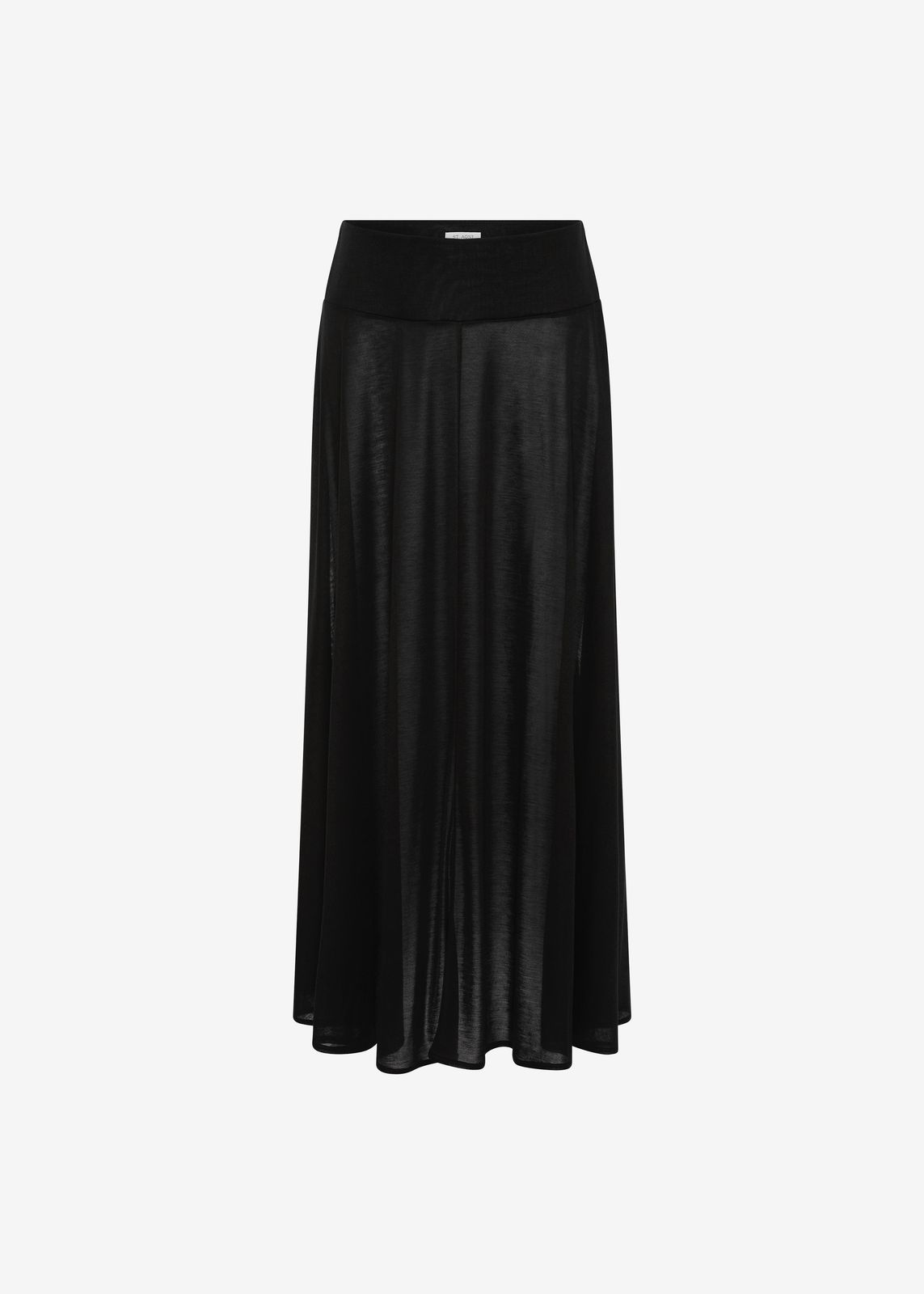 St. Agni Fluid Jersey Skirt - Black
