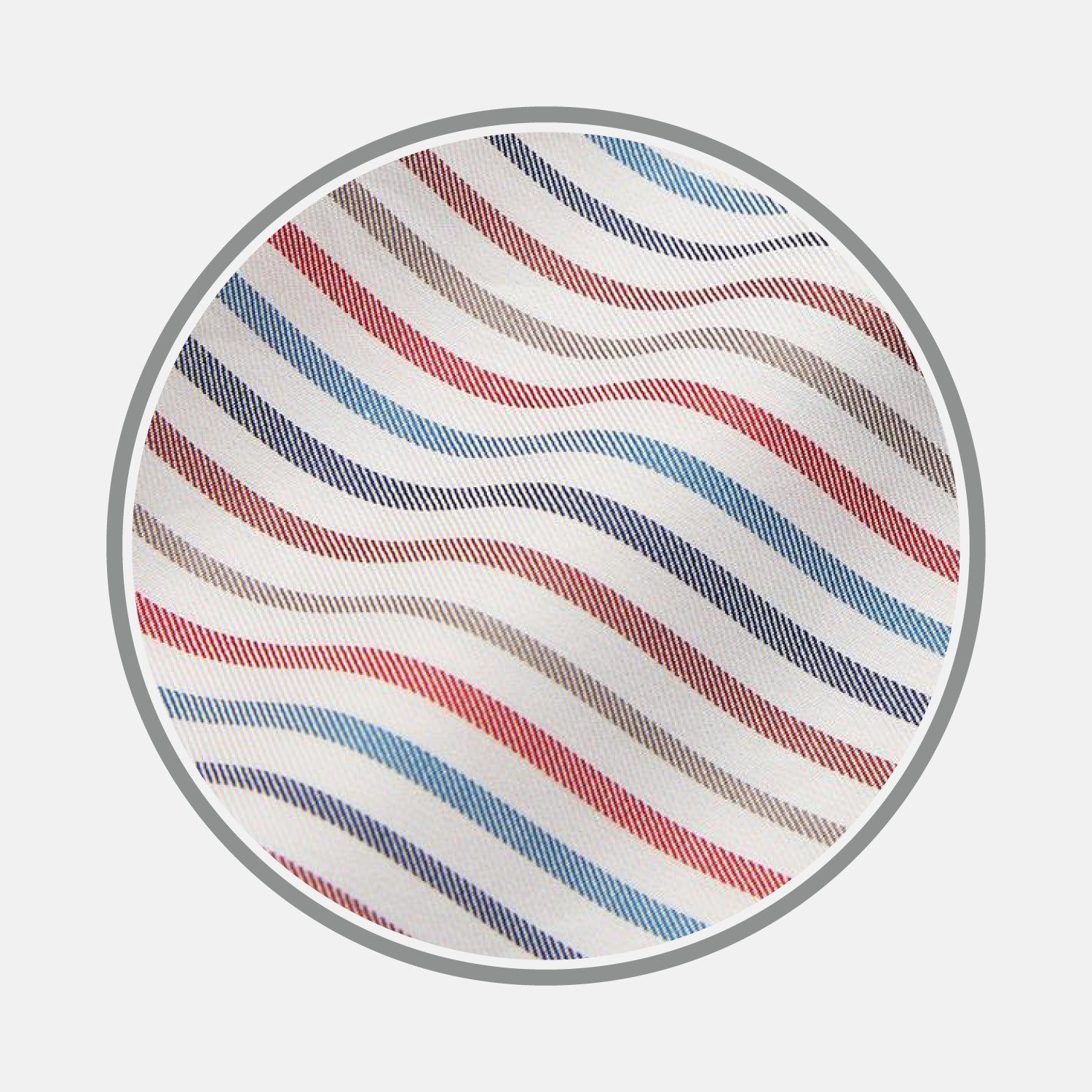Burgundy Multi Stripe Cotton Fabric