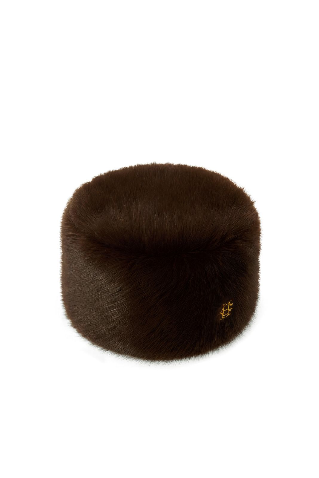 Faux Fur Pill Box Hat (Chocolate)