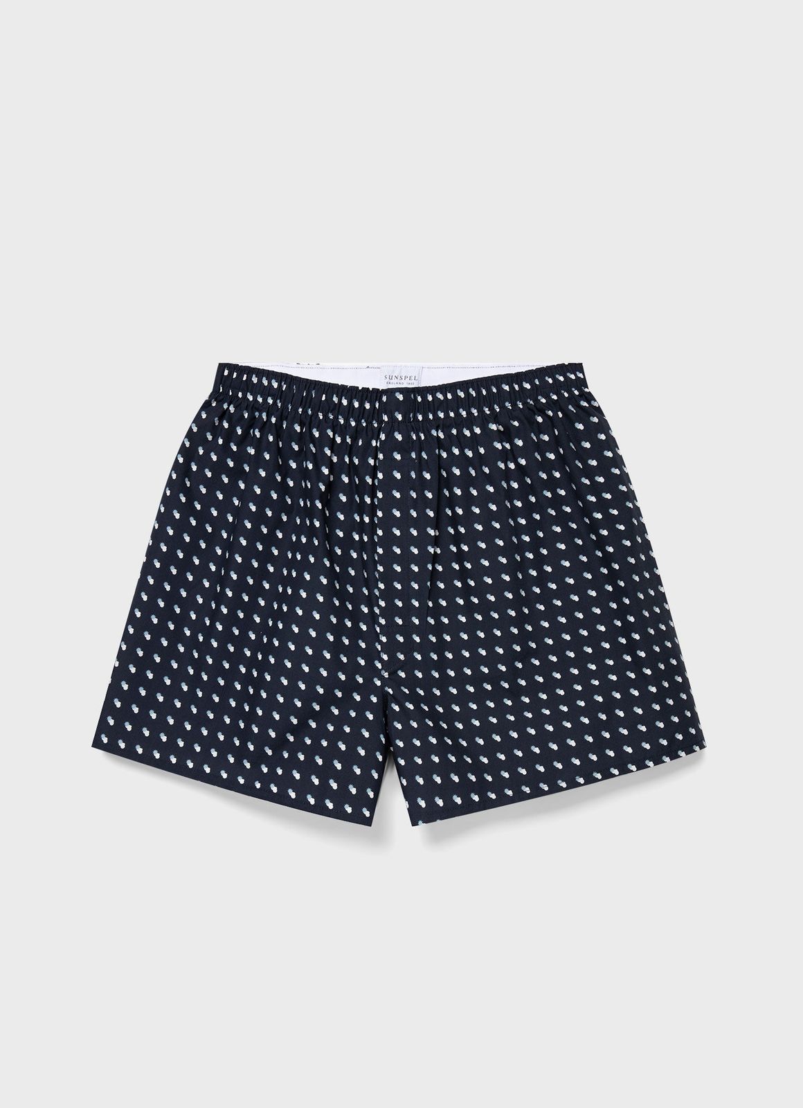 Men's Classic Boxer Short in Navy Sun & Clouds