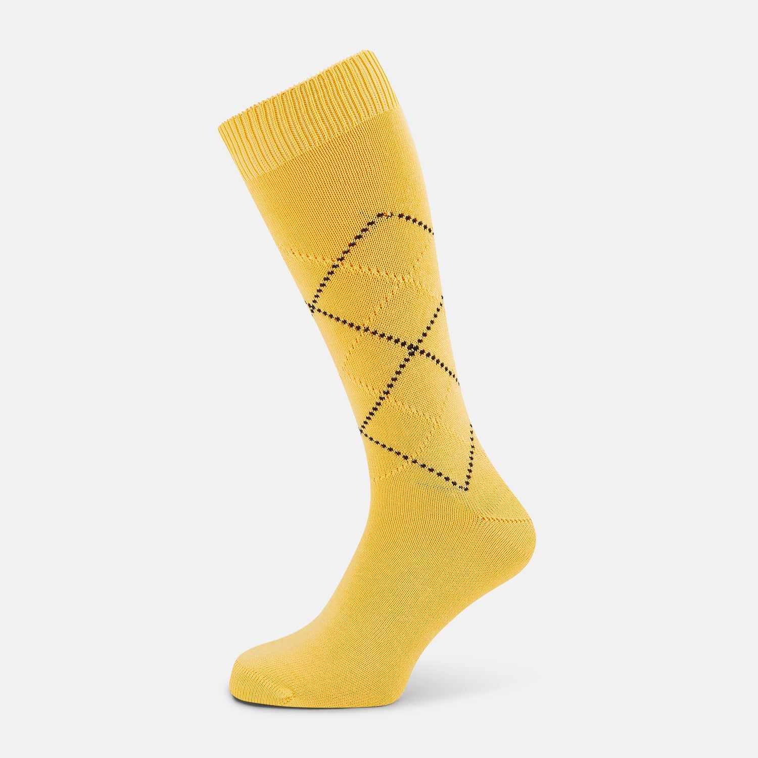 Banana Diamond Mid-Length Socks