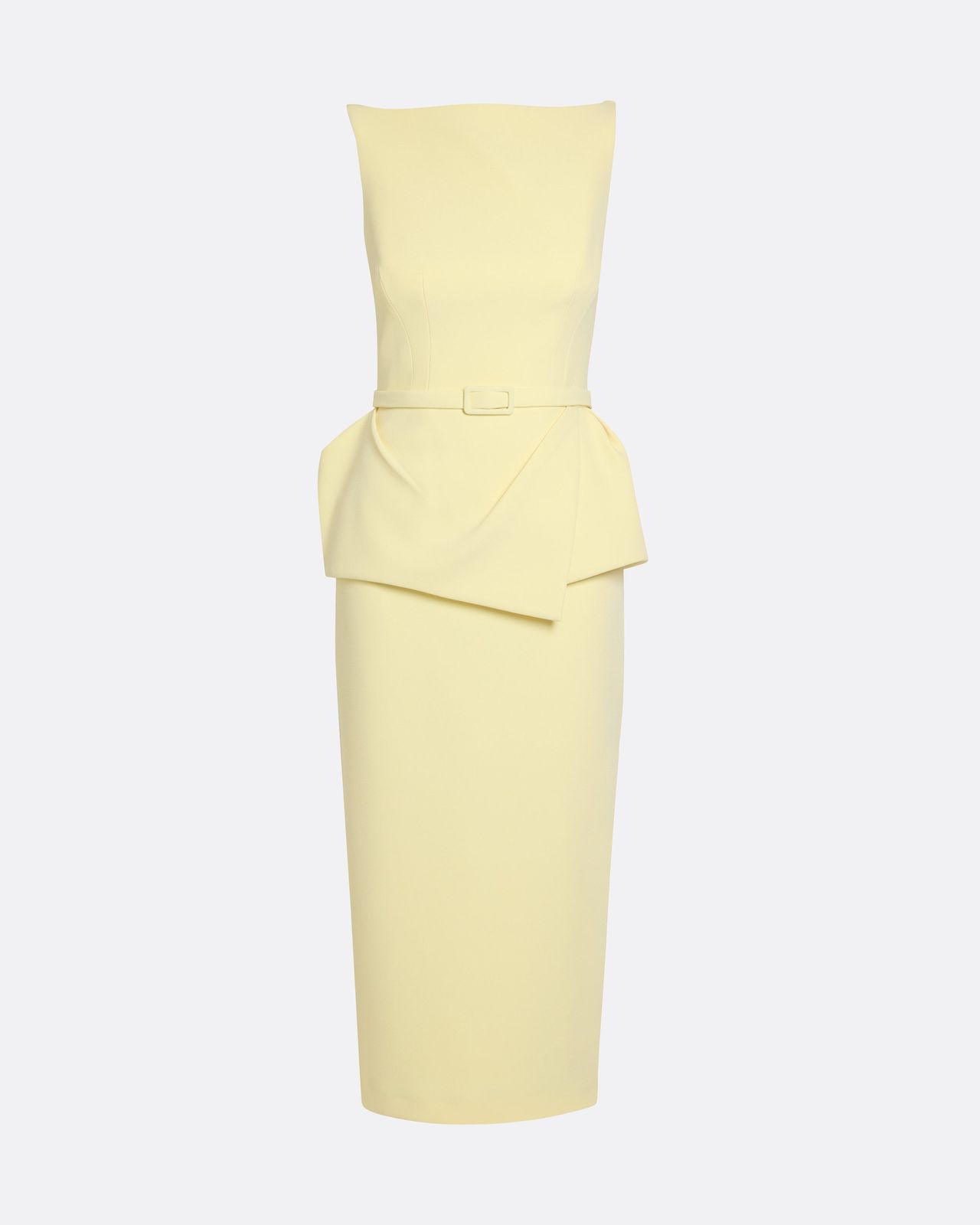 Flaminia Midi Dress Midi In Pale Yellow