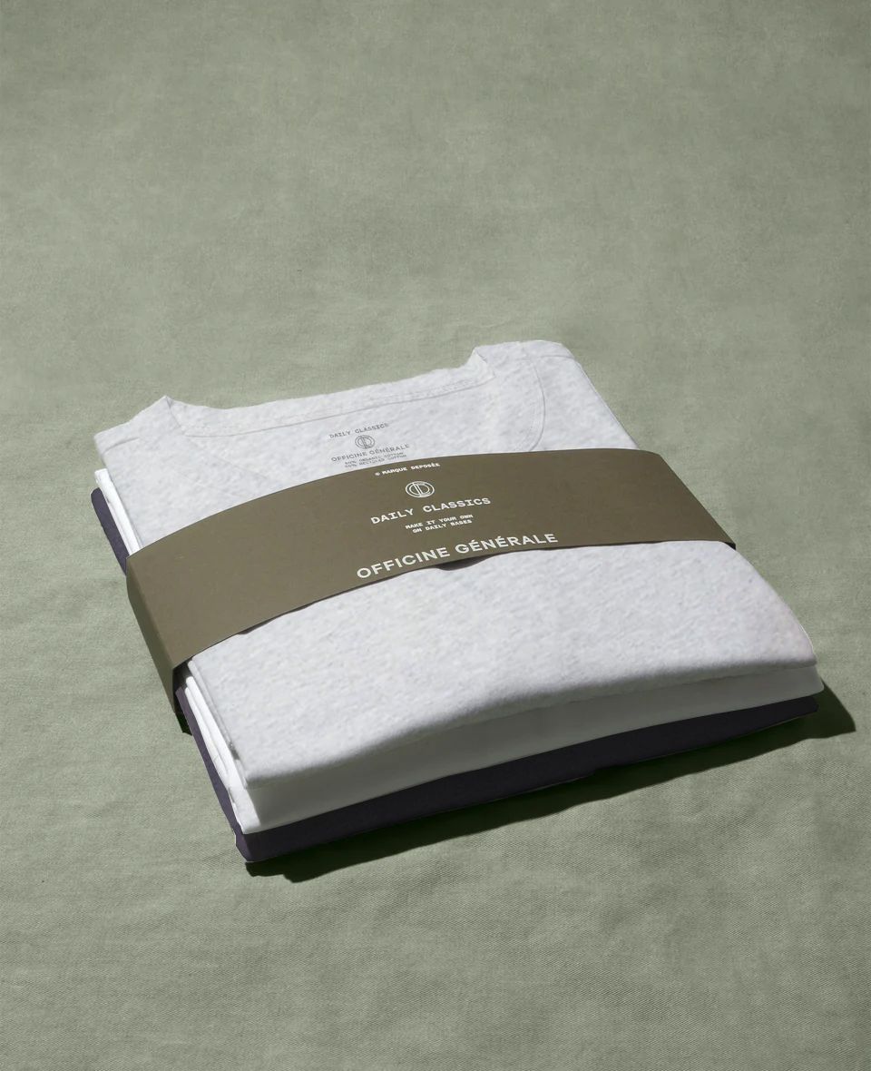 Pack t-shirt col rond