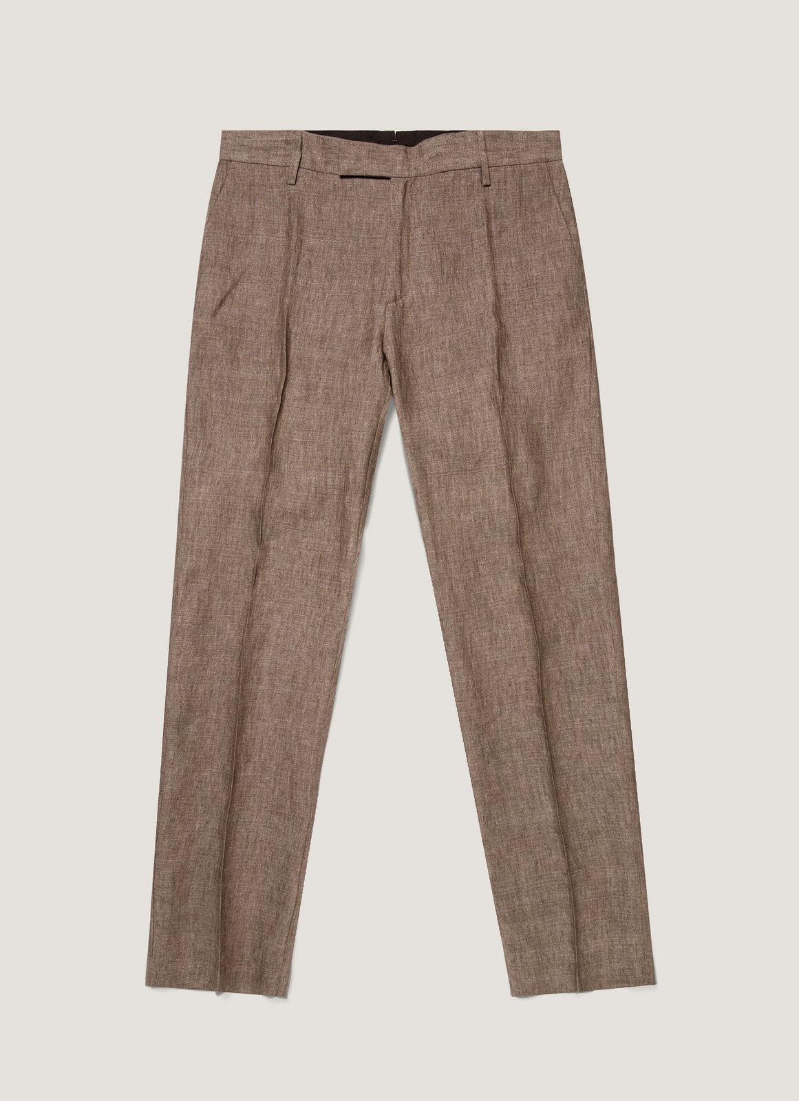Men's Linen Trouser in Dark Walnut