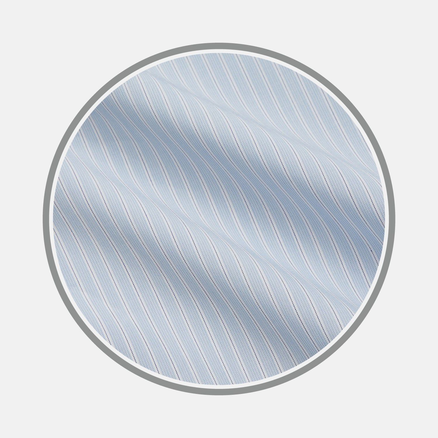 Pale Blue Stripe West Indian Sea Island Cotton Fabric