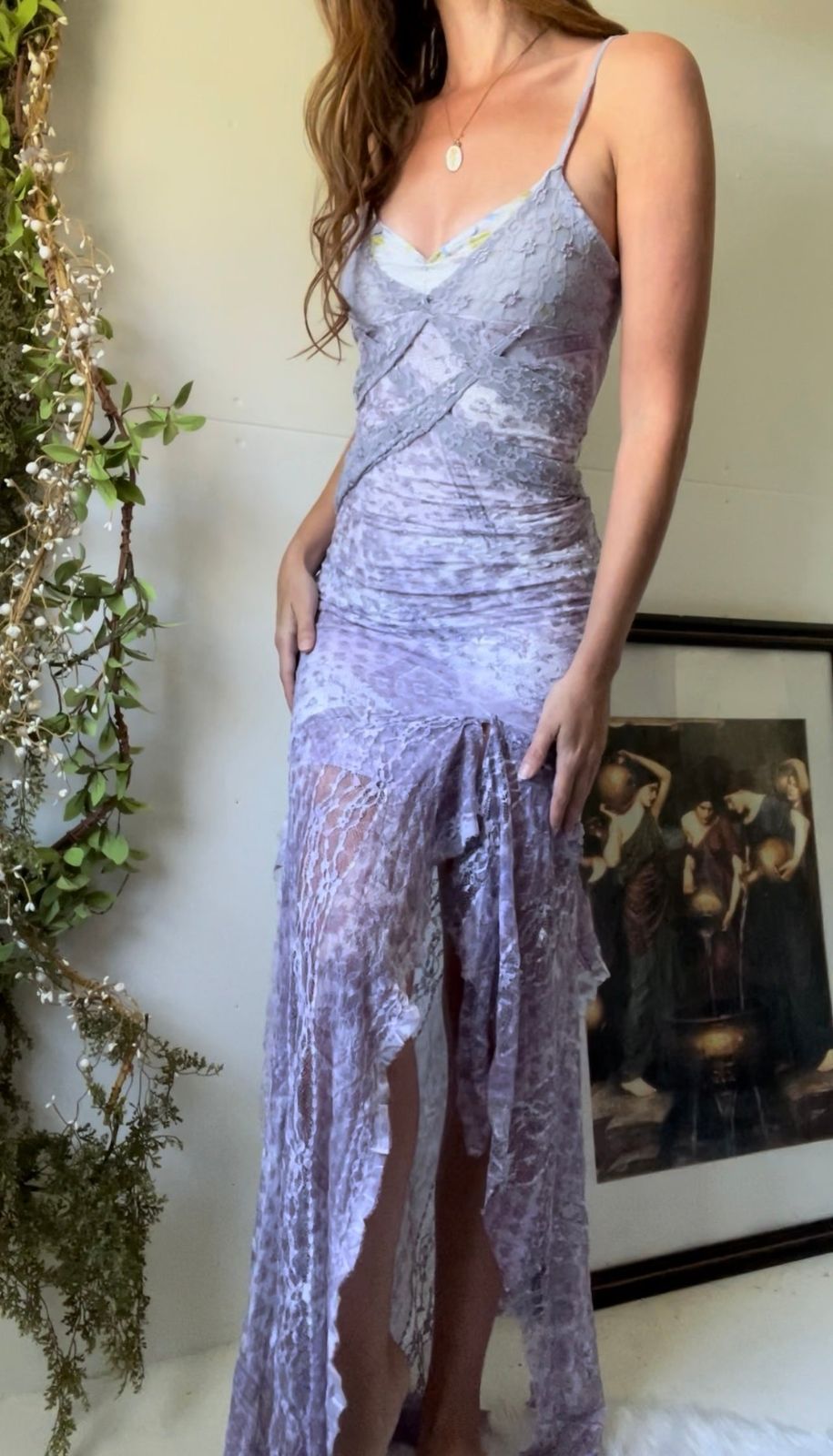 Handmade lace fairy gown