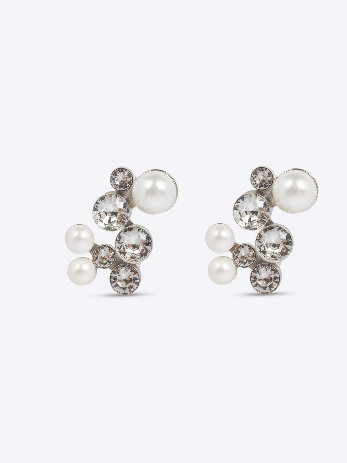 Strass pin earrings