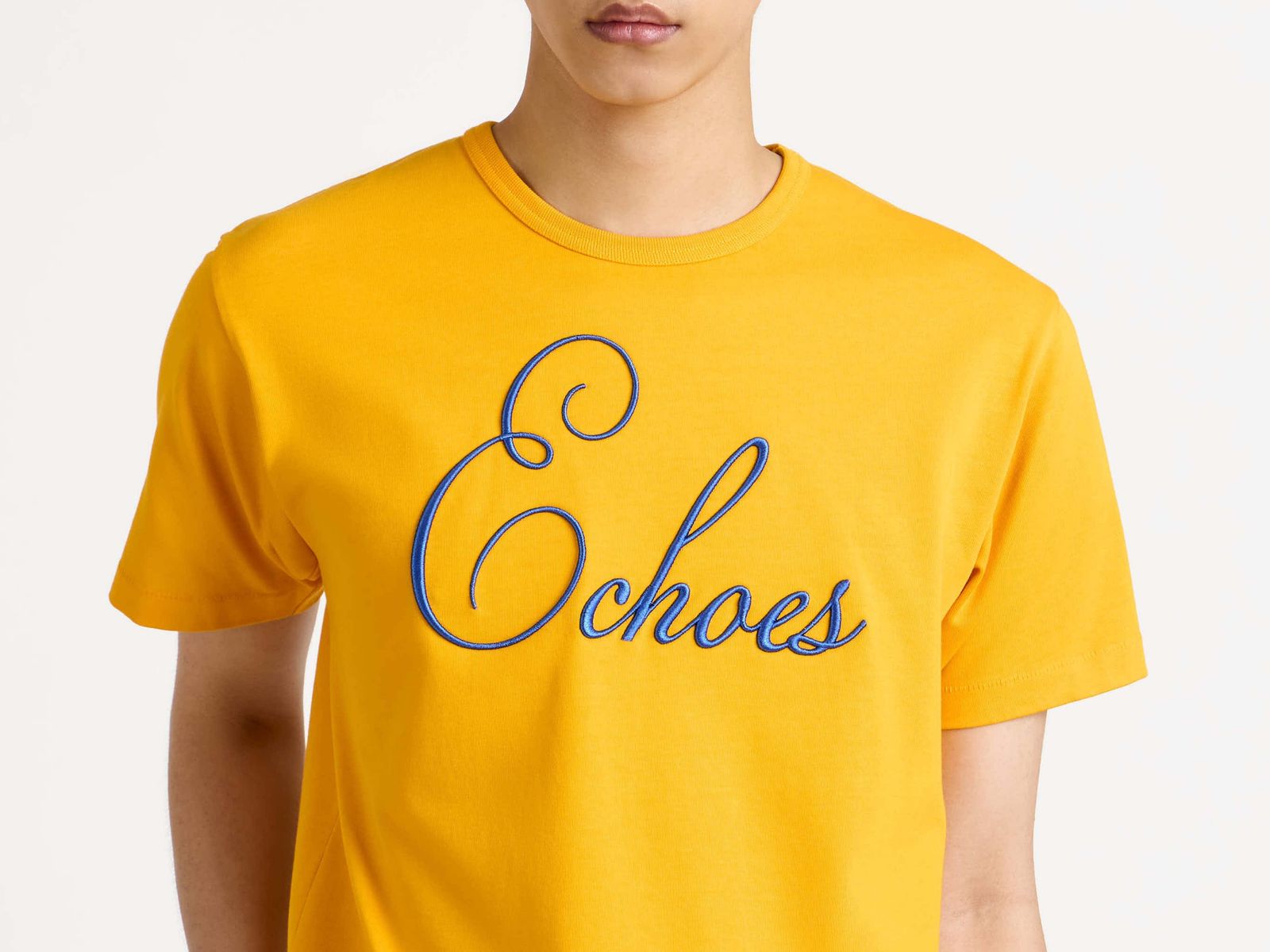 MENS ECHOES T-SHIRT IN GOLD