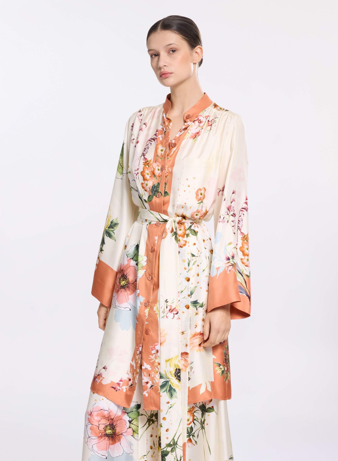 Printed Twill Long Shirt