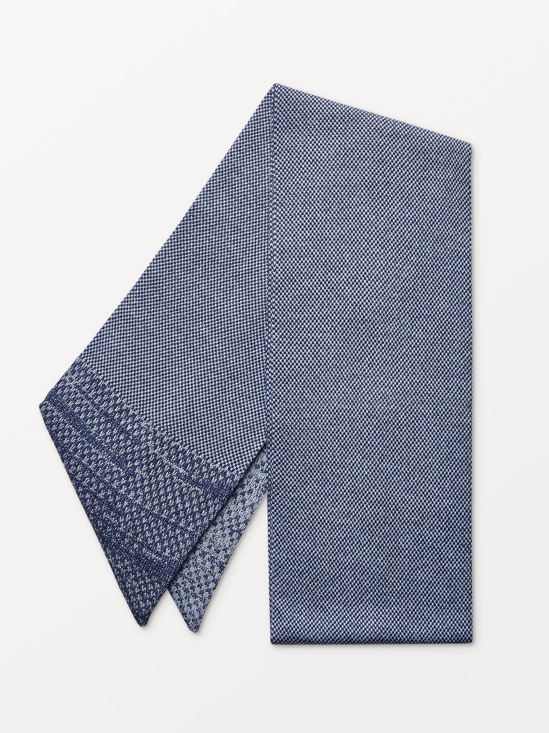 Sky Blue Merino Slant Scarf
