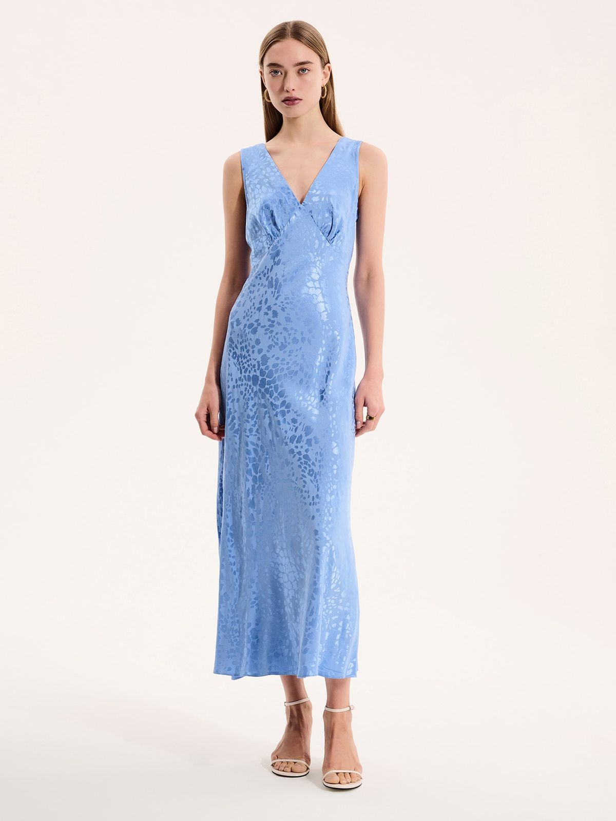 Iris Maxi Dress in Light Blue