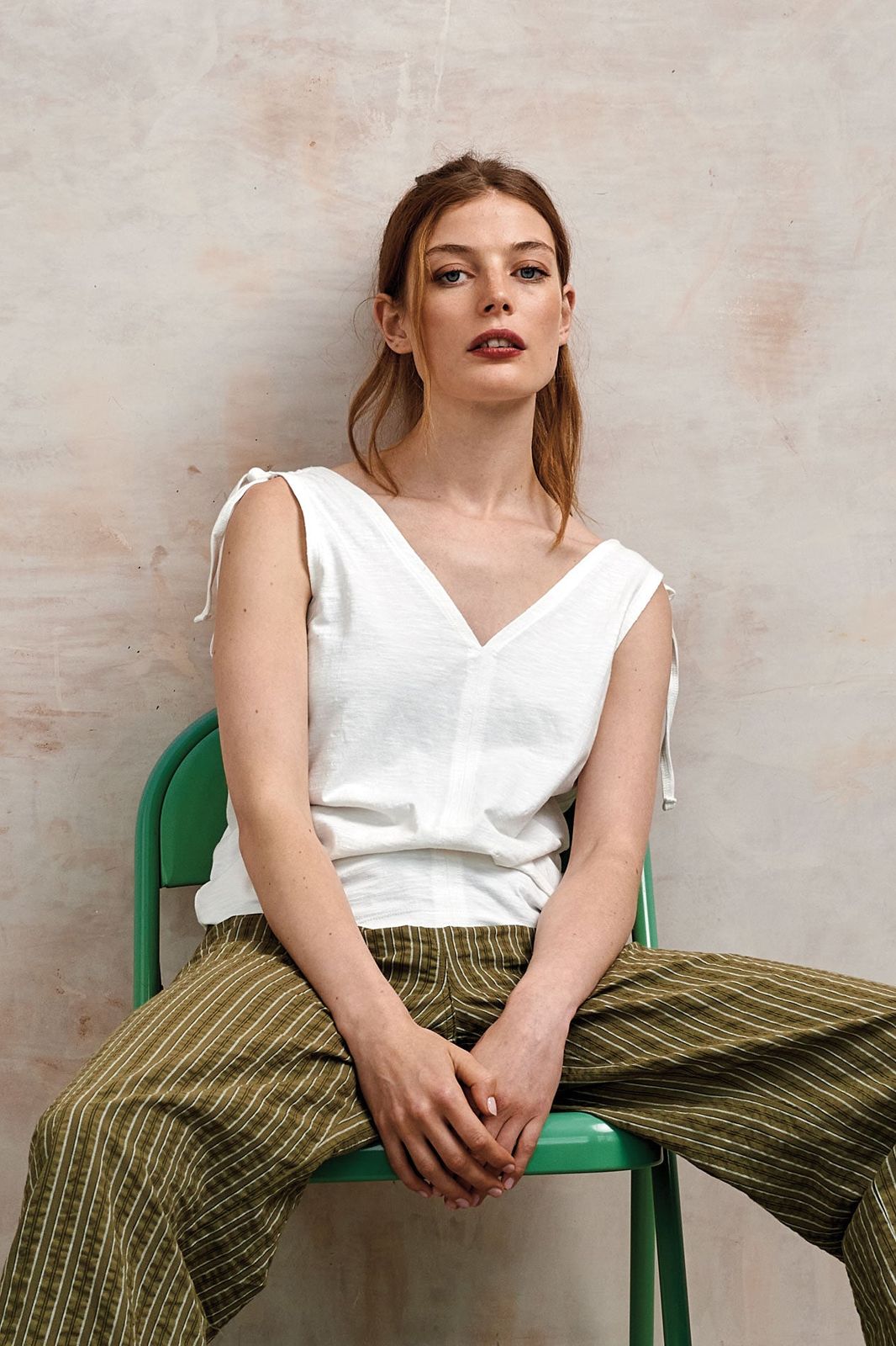 CELIA | GOTS Organic Cotton Vest | Off White