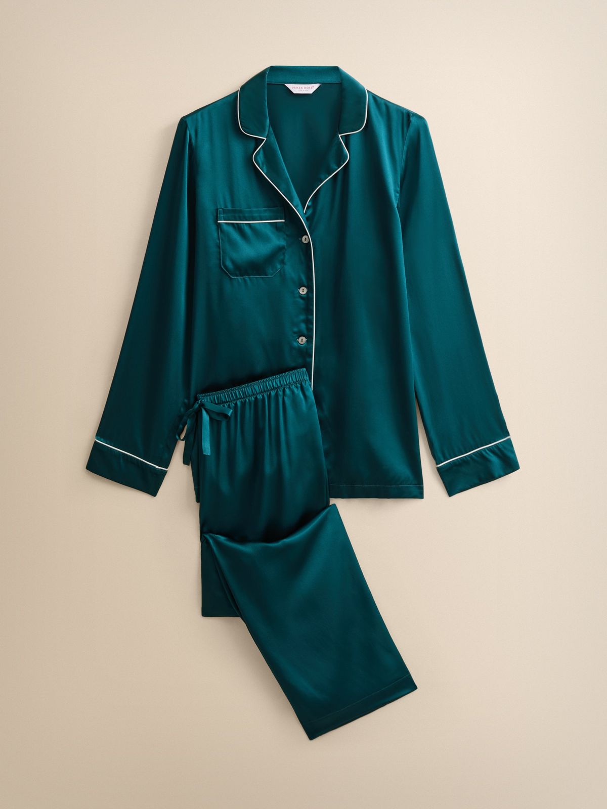 Bailey Silk Pyjamas Peacock Green