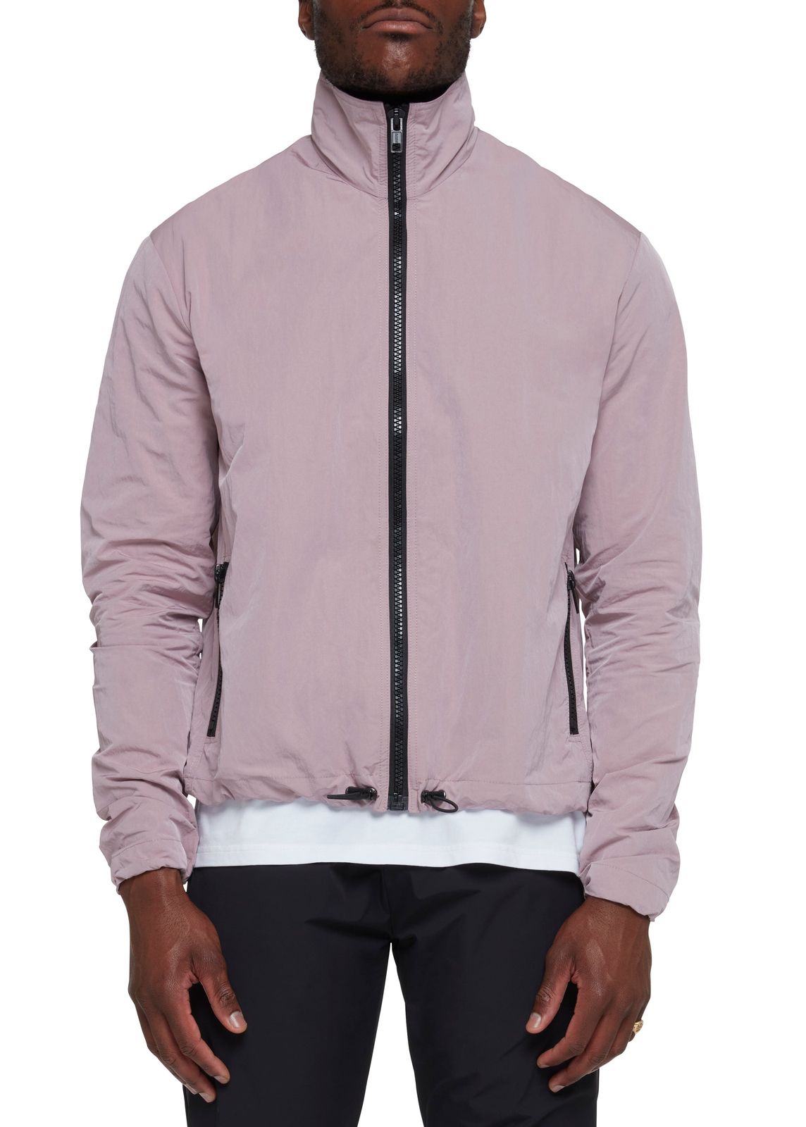 Pink Nylon Blouson Jacket