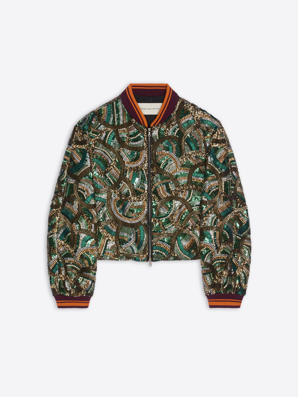Embroidered bomber jacket