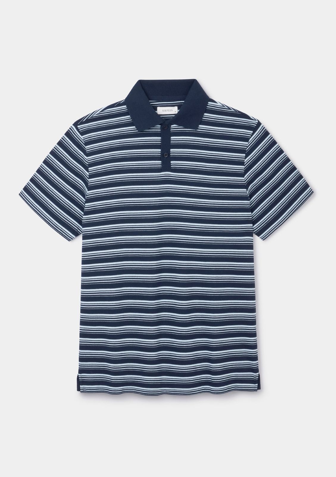 Navy Stripe Tennis Polo