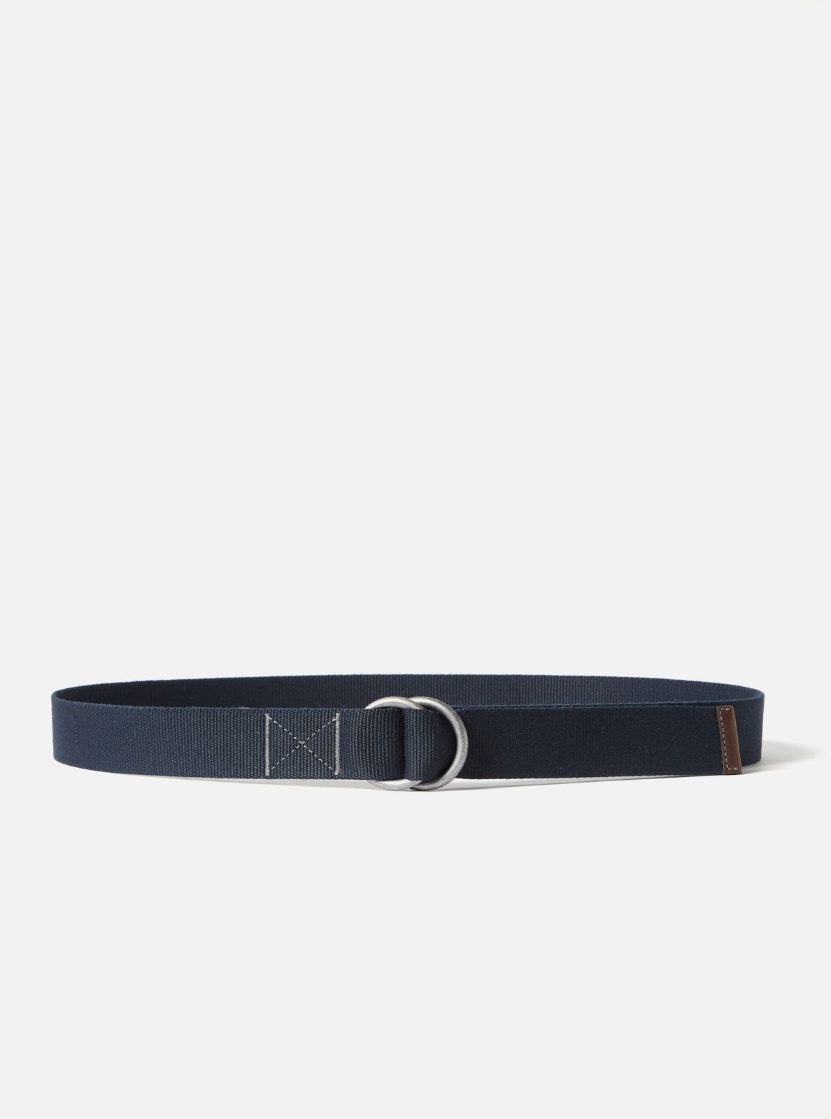 Navy Canvas O Ring Belt