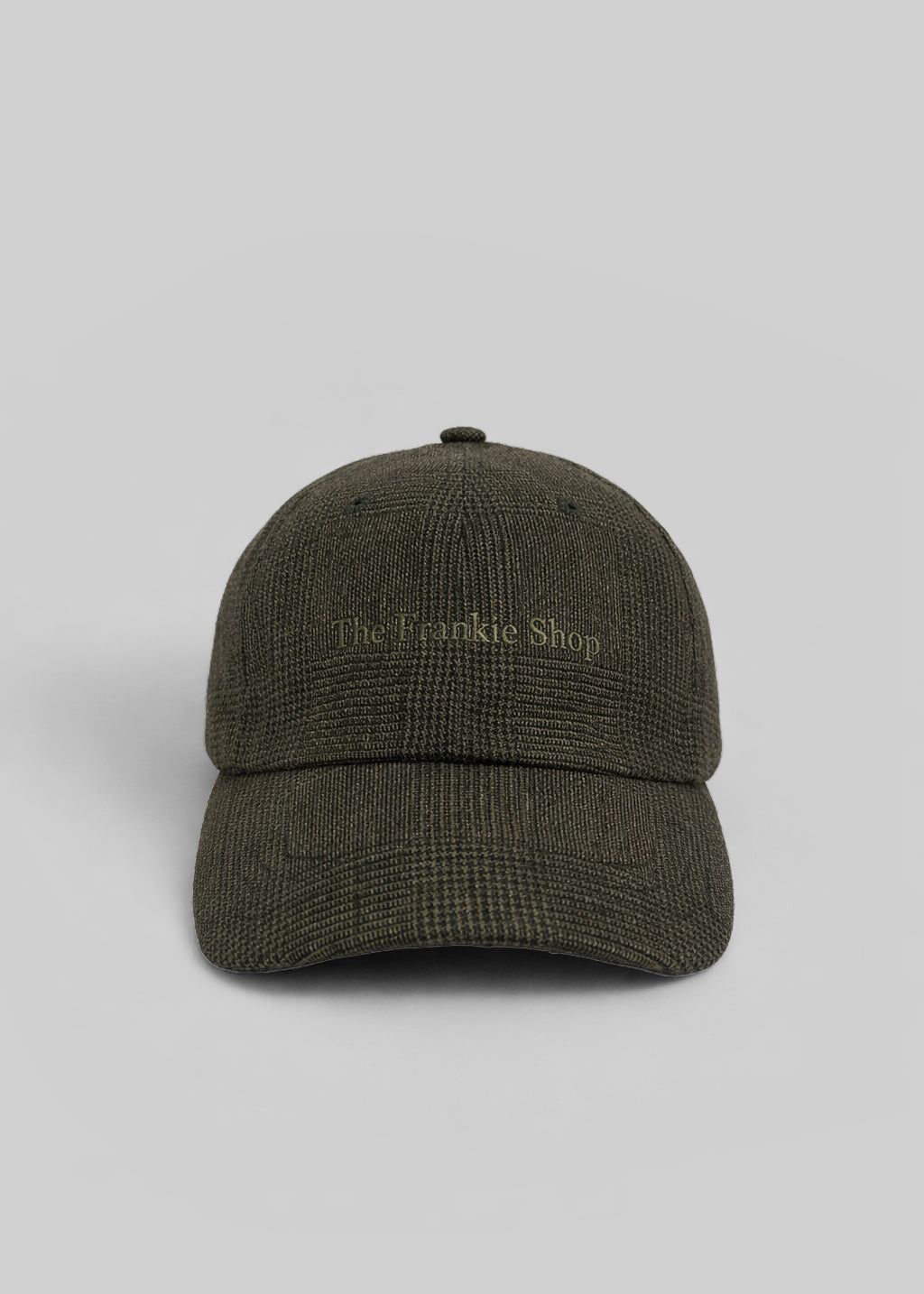 Frankie Baseball Cap - Olive Glen Plaid