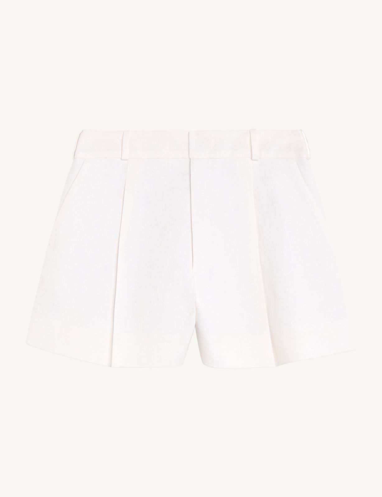 Penn Tailored Short: Linen, Ivory