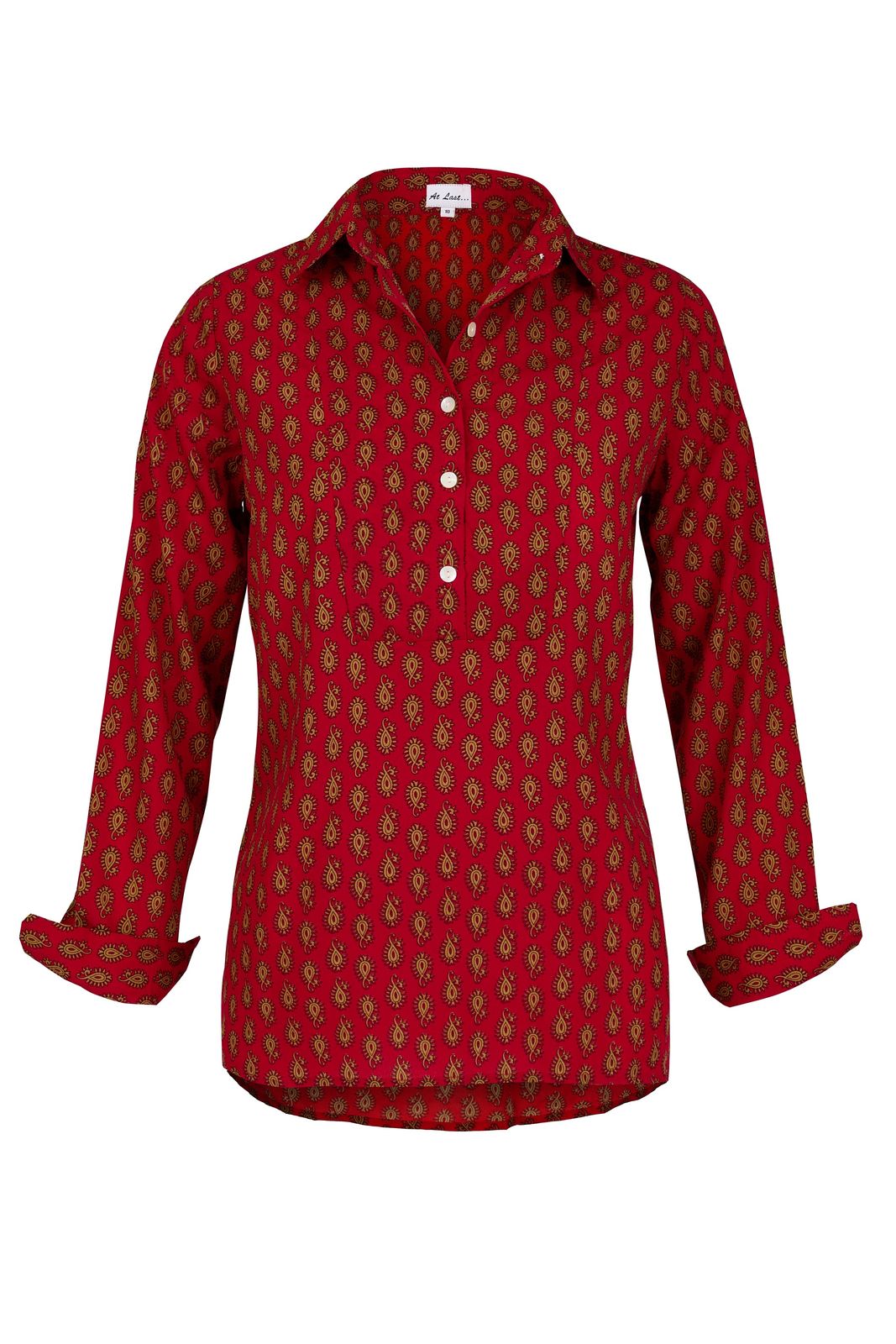Soho Shirt in Red Paisley