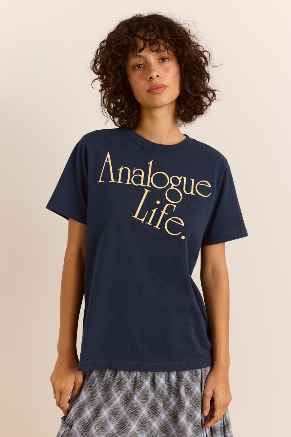 Analogue Life Dad Tee - Navy