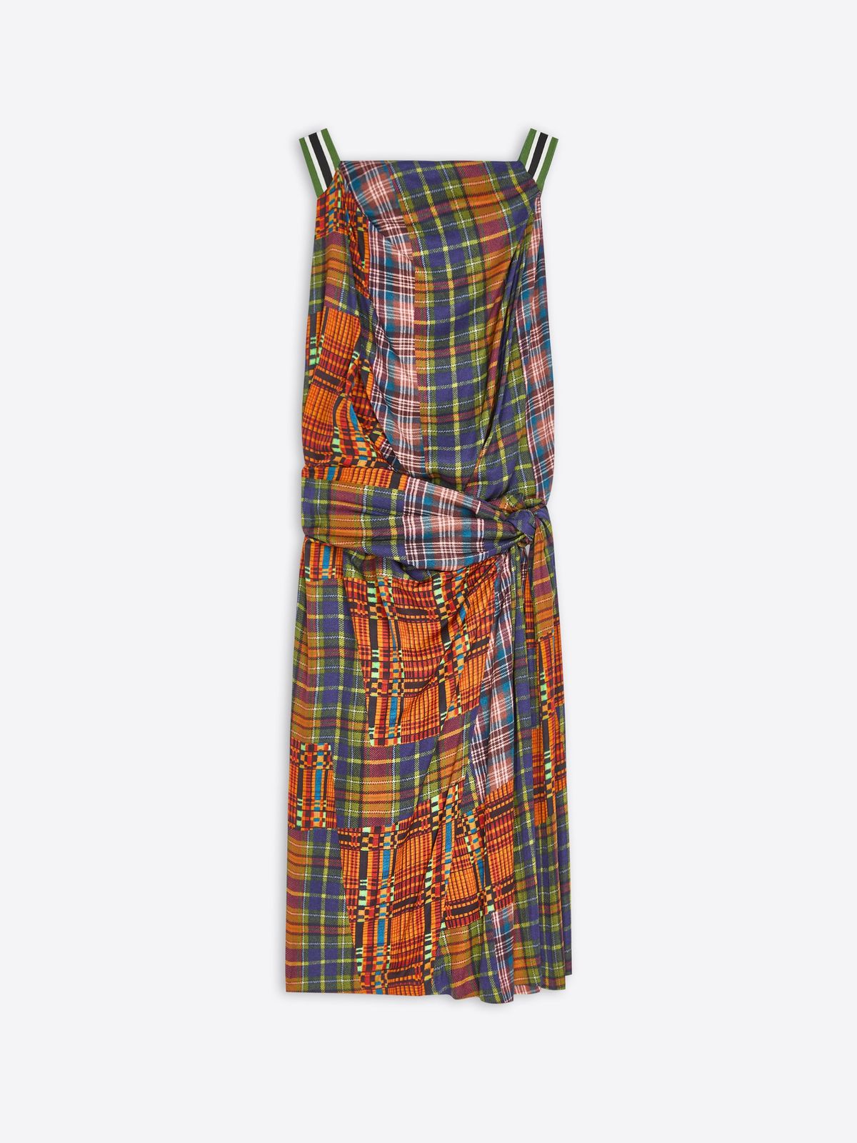 Draped viscose dress