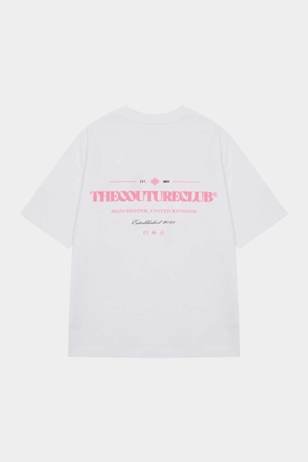 COPYRIGHT MULTI GRAPHIC T-SHIRT - PINK