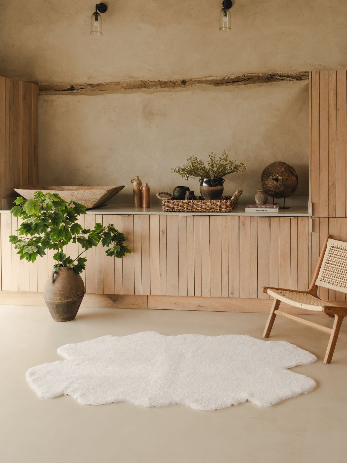 Quatro Shearling Rug - Ivory