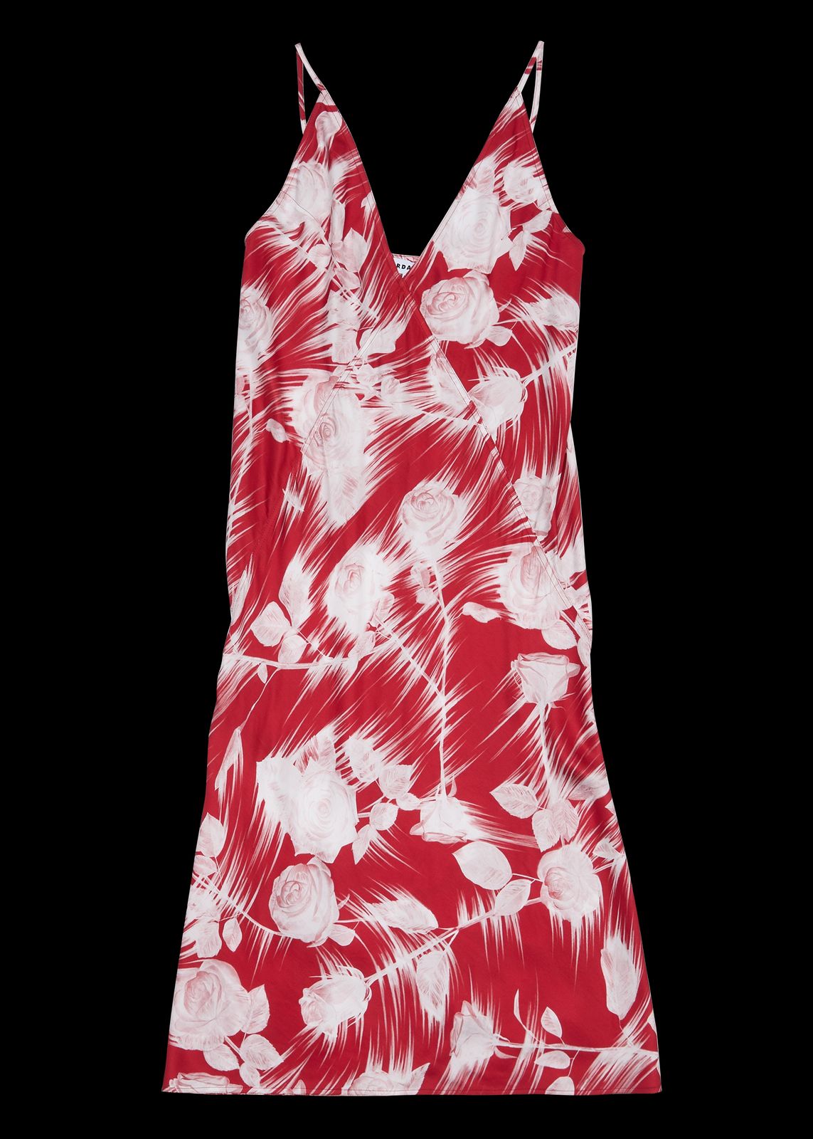 Blues Midi Dress Red/white Rose