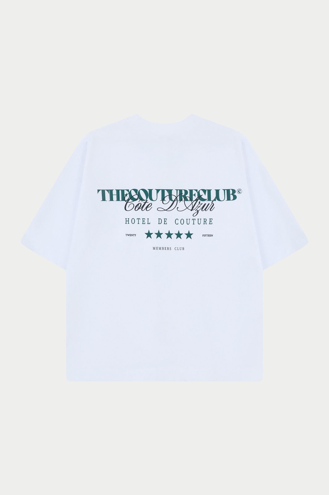 HOTEL DE COUTURE T-SHIRT - WHITE GREEN