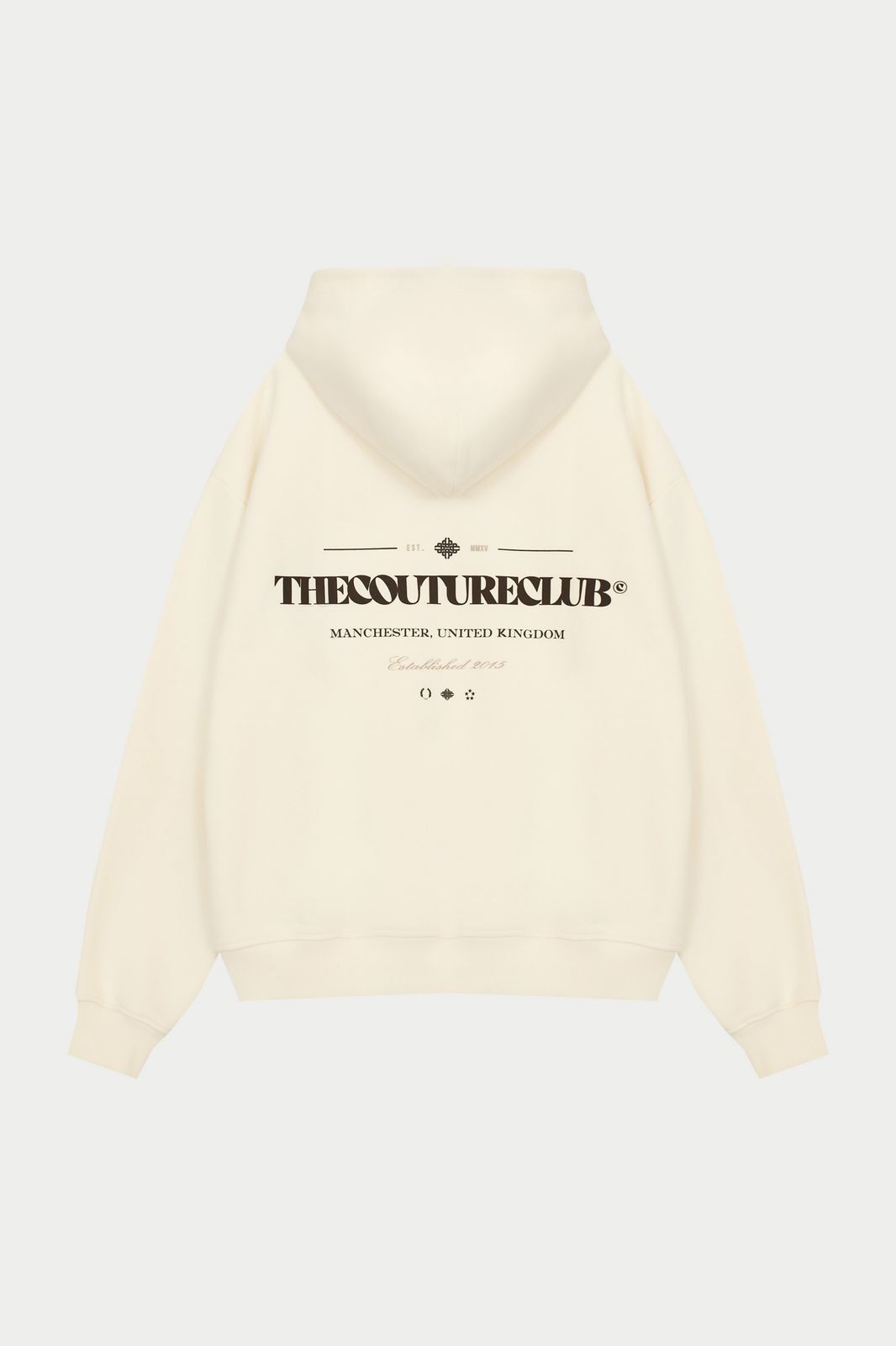 COPYRIGHT MULTI GRAPHIC HOODIE - OFF WHITE