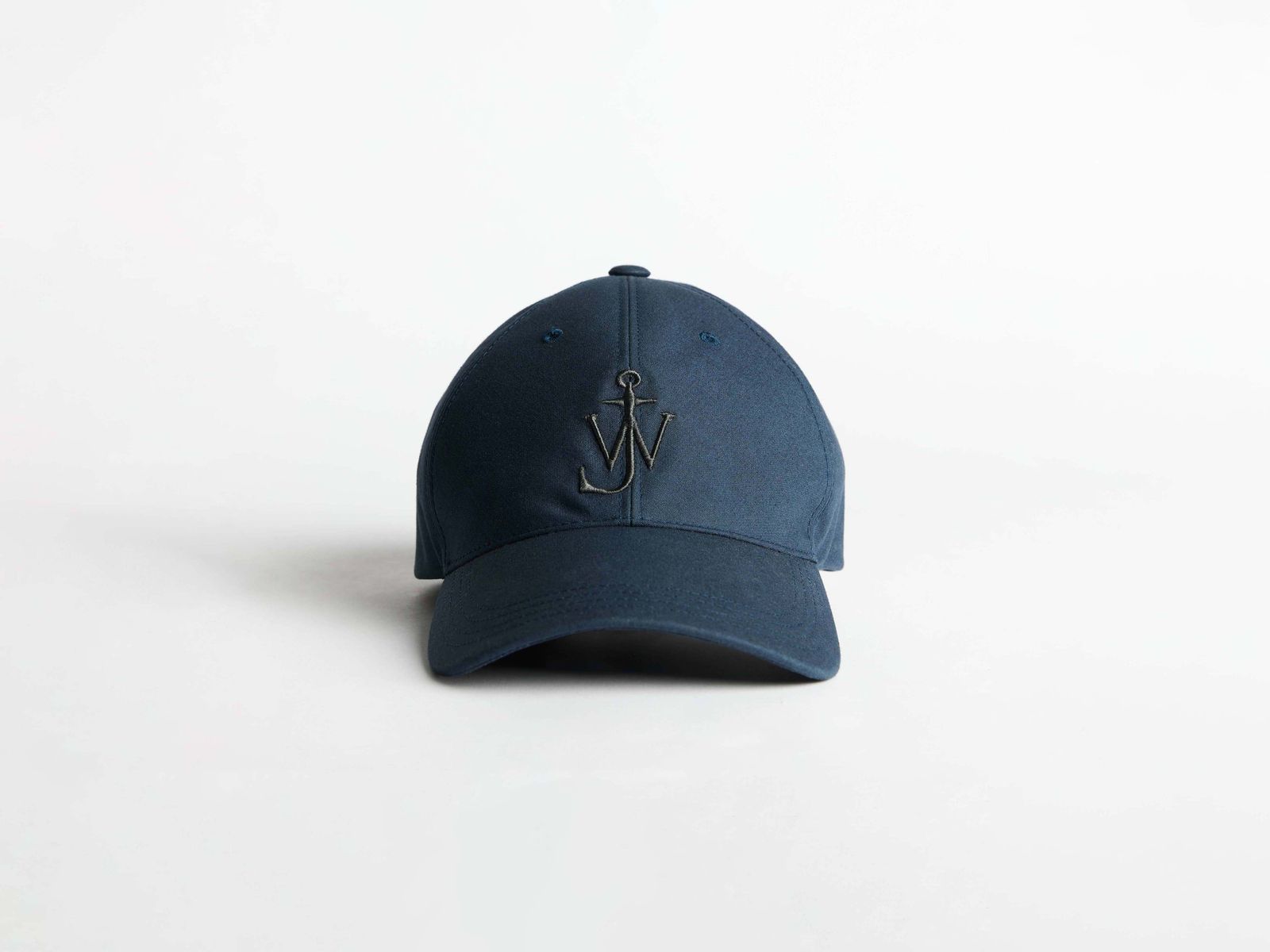 WAXED COTTON BASEBALL CAP IN DARK BLUE